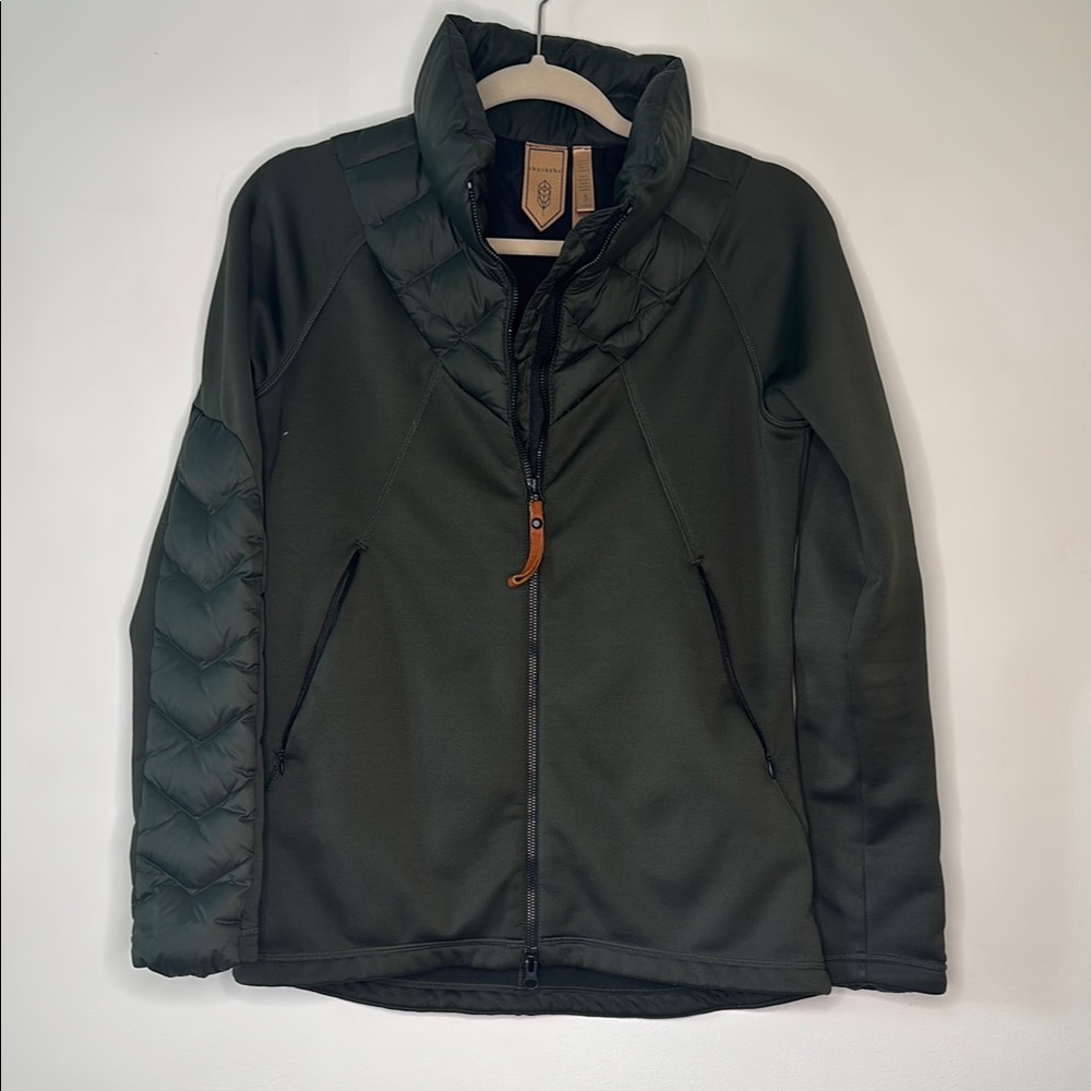 INDYGENA‎ Olive Green Puffer Down Jacket Women’s size Small